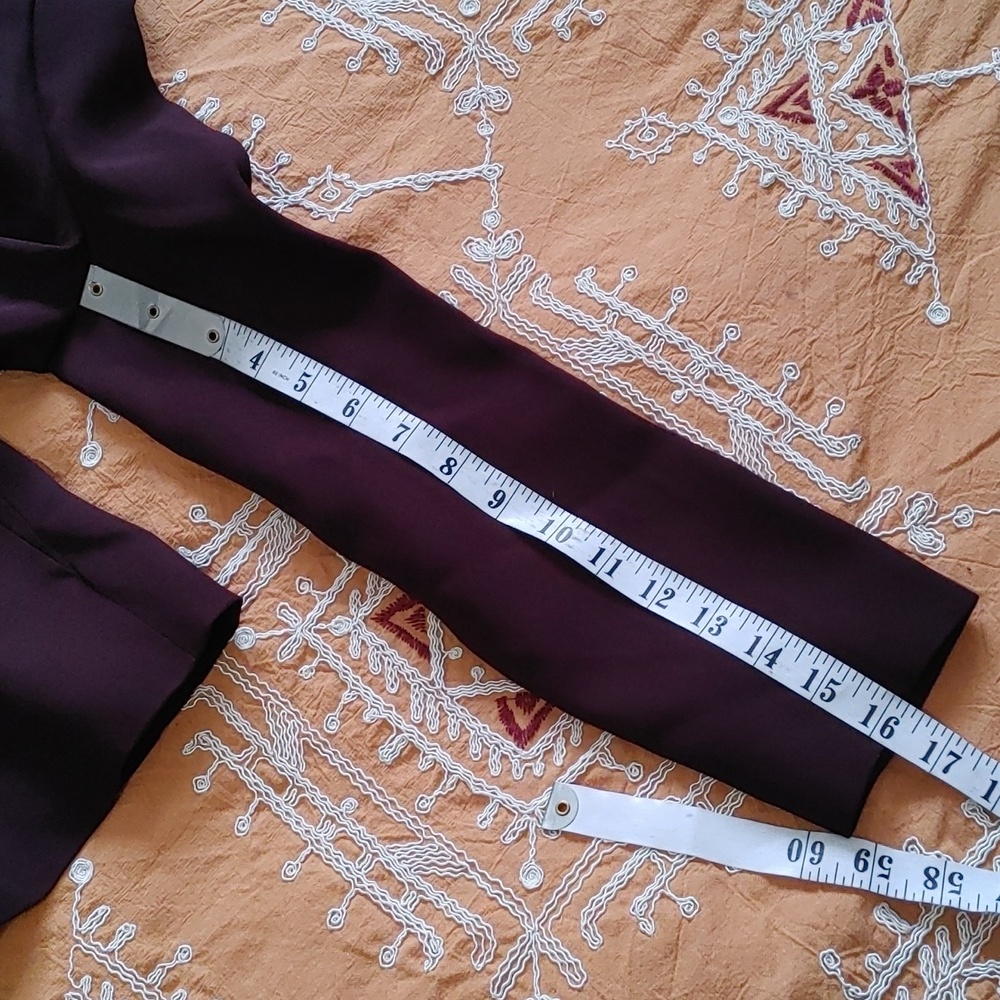 Reiss Carla Eggplant Pleated Viscose Blazer Size M - Picture 14 of 14